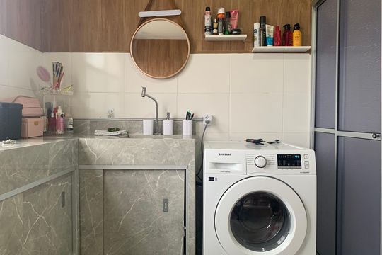 Banheiro de apartamento para alugar com 1 quarto, 54m² em Santos Dumont, São Leopoldo