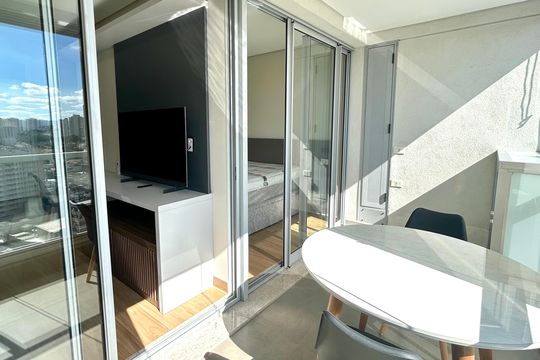 Varanda da Sala de apartamento para alugar com 1 quarto, 39m² em Macedo, Guarulhos