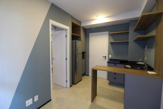 Sala de apartamento à venda com 1 quarto, 28m² em Butantã, São Paulo