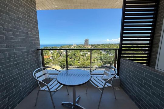 Varanda de kitnet/studio para alugar com 1 quarto, 29m² em Itapuã, Salvador