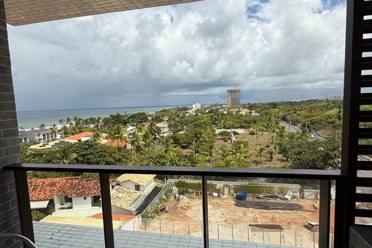 Vista da varanda de kitnet/studio para alugar com 1 quarto, 29m² em Itapuã, Salvador