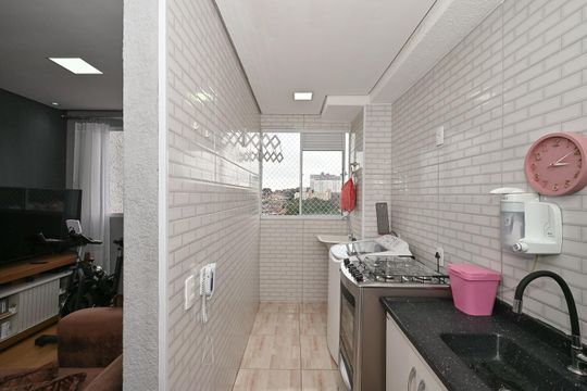 Cozinha de apartamento à venda com 2 quartos, 44m² em Vila Andrade, São Paulo