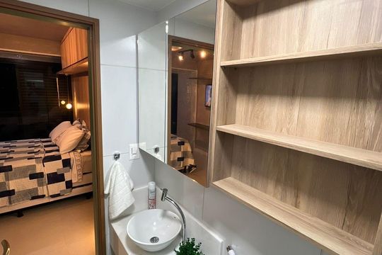 Banheiro de apartamento para alugar com 1 quarto, 35m² em Barra, Salvador