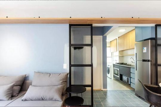 Sala de apartamento para alugar com 1 quarto, 45m² em Itaim Bibi, São Paulo