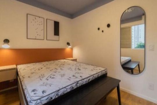 Quarto de apartamento para alugar com 1 quarto, 45m² em Itaim Bibi, São Paulo