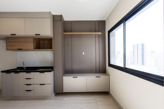 Sala de apartamento para alugar com 1 quarto, 25m² em Pompeia, São Paulo