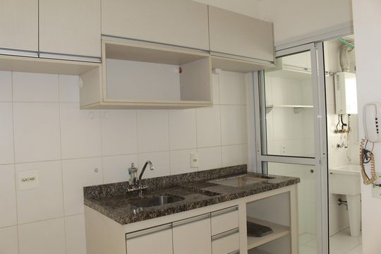Cozinha de apartamento à venda com 1 quarto, 41m² em República, São Paulo