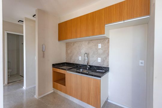 Cozinha  de apartamento para alugar com 2 quartos, 37m² em Americanópolis, São Paulo