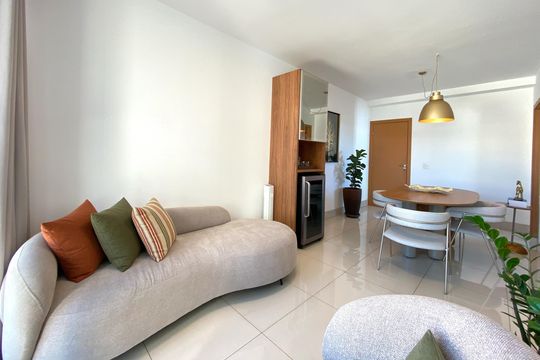 Sala de apartamento para alugar com 2 quartos, 70m² em São Pedro, Belo Horizonte