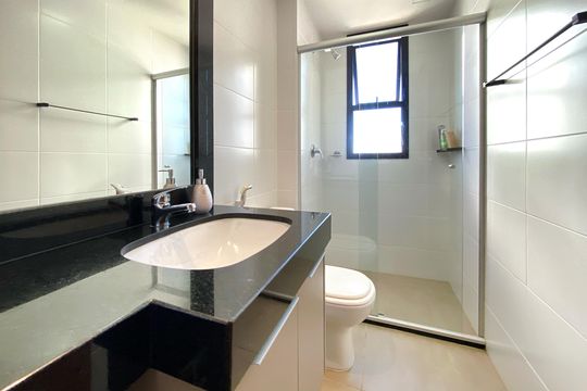 Banheiro da Suíte de apartamento para alugar com 2 quartos, 70m² em São Pedro, Belo Horizonte