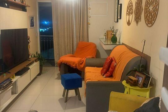 Sala de apartamento para alugar com 3 quartos, 90m² em Vila Valqueire, Rio de Janeiro