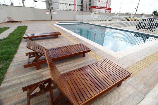 Área comum - Piscina de apartamento para alugar com 2 quartos, 50m² em Jardim Karaíba, Uberlândia