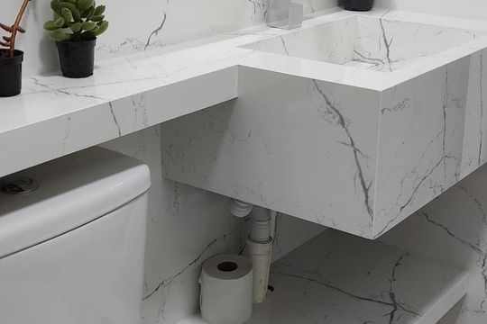 Banheiro de apartamento para alugar com 2 quartos, 42m² em Parque Arariba, São Paulo