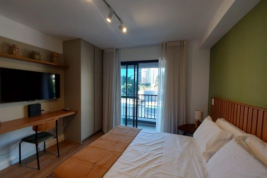 Sala/Quarto de apartamento à venda com 1 quarto, 22m² em Pinheiros, São Paulo