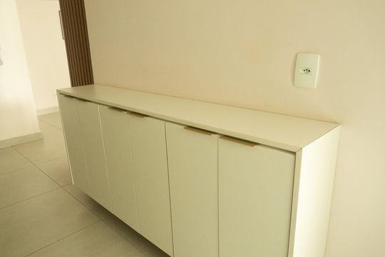Cozinha - Armários de apartamento para alugar com 2 quartos, 61m² em Balneário Tropical, Paulínia