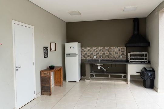 Área comum - Churrasqueira de apartamento para alugar com 2 quartos, 61m² em Balneário Tropical, Paulínia