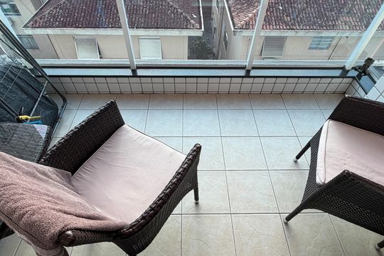 Varanda da Sala de apartamento para alugar com 2 quartos, 96m² em Embaré, Santos