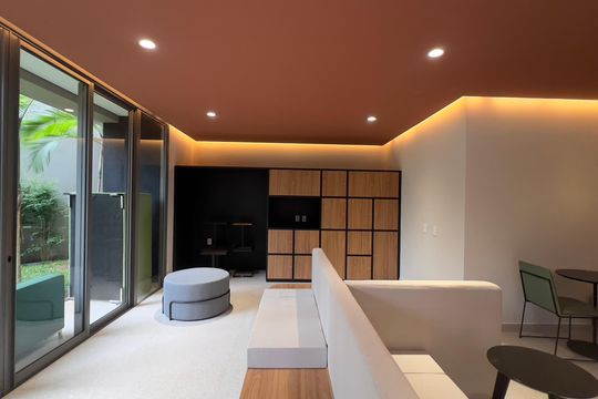 Área comum de kitnet/studio para alugar com 1 quarto, 23m² em Paraíso, São Paulo