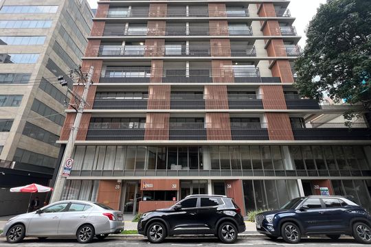 Fachada de kitnet/studio para alugar com 1 quarto, 23m² em Paraíso, São Paulo