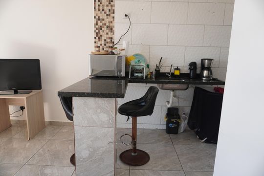 Cozinha de casa de condomínio para alugar com 2 quartos, 47m² em Jardim Sao Vicente, São Paulo