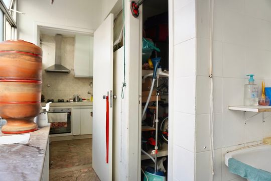 Área de Serviço de apartamento à venda com 3 quartos, 100m² em Santo Antônio, Belo Horizonte