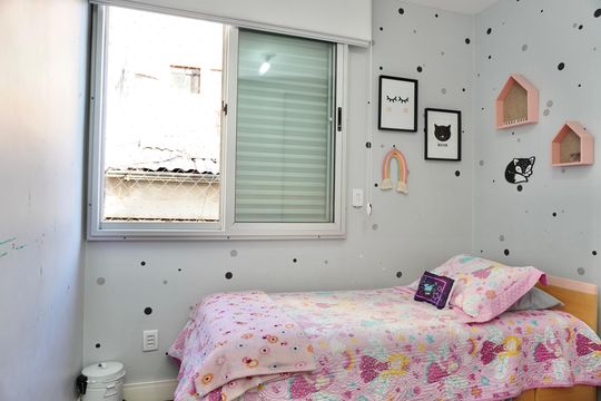Quarto 1 de apartamento à venda com 3 quartos, 100m² em Santo Antônio, Belo Horizonte