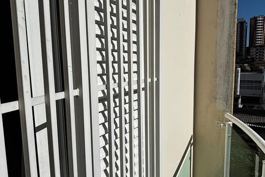 Varanda da Suíte de apartamento à venda com 2 quartos, 57m² em Vila Assunção, Santo André