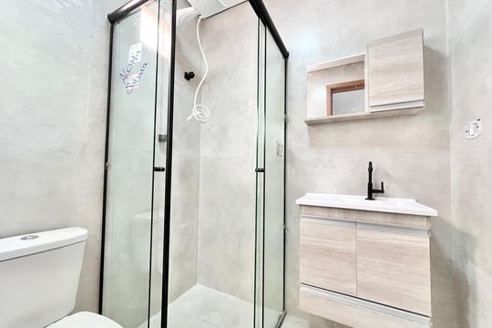 Banheiro de apartamento para alugar com 1 quarto, 25m² em Vila Nova Cachoeirinha, São Paulo