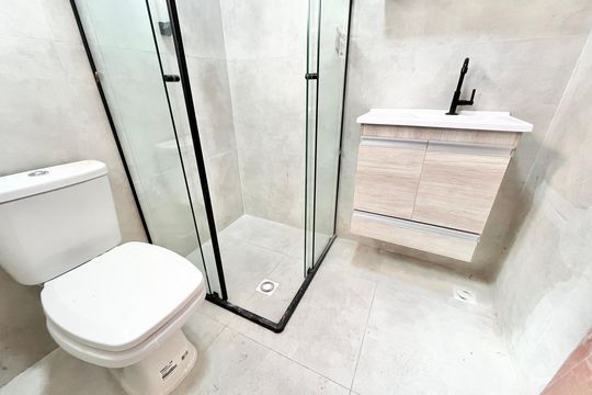 Banheiro de apartamento para alugar com 1 quarto, 25m² em Vila Nova Cachoeirinha, São Paulo