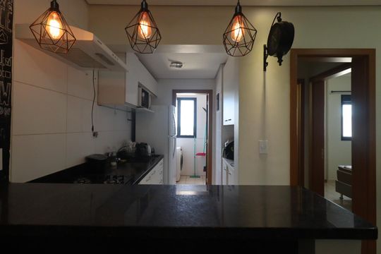 Sala de apartamento para alugar com 1 quarto, 42m² em Jardim Palma Travassos, Ribeirão Preto