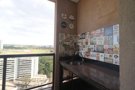 Sacada de apartamento para alugar com 1 quarto, 42m² em Jardim Palma Travassos, Ribeirão Preto