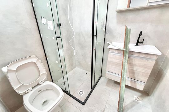 Banheiro de apartamento para alugar com 1 quarto, 25m² em Vila Nova Cachoeirinha, São Paulo