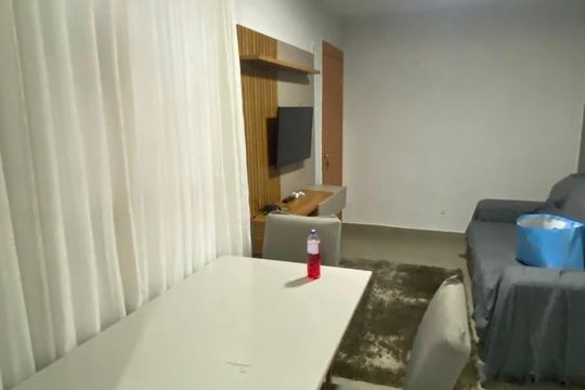 Sala de apartamento para alugar com 2 quartos, 53m² em Residencial Aquários II, Goiânia