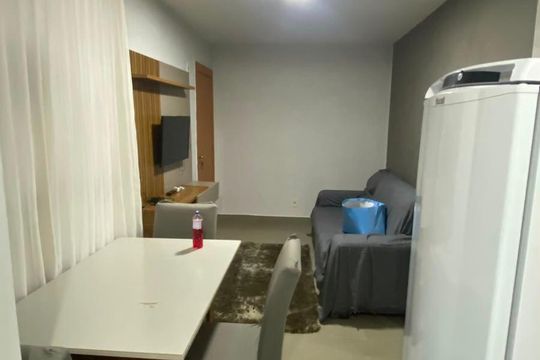 Sala de apartamento para alugar com 2 quartos, 53m² em Residencial Aquários II, Goiânia