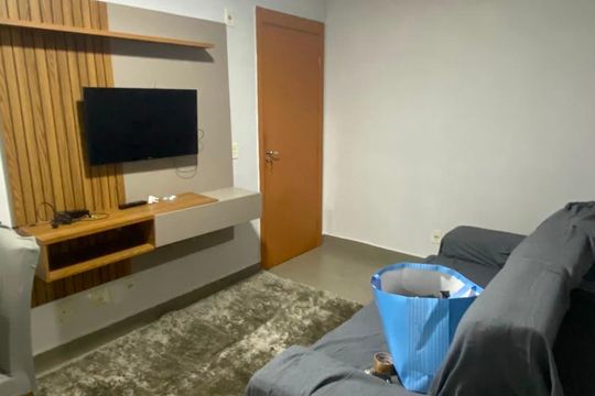Sala de apartamento para alugar com 2 quartos, 53m² em Residencial Aquários II, Goiânia