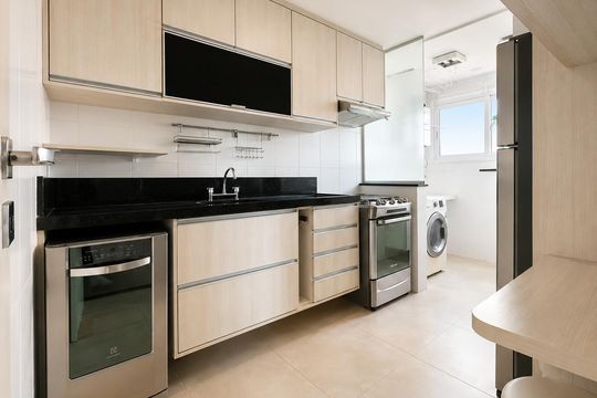 Cozinha de apartamento para alugar com 2 quartos, 81m² em Jardim das Colinas, São José dos Campos