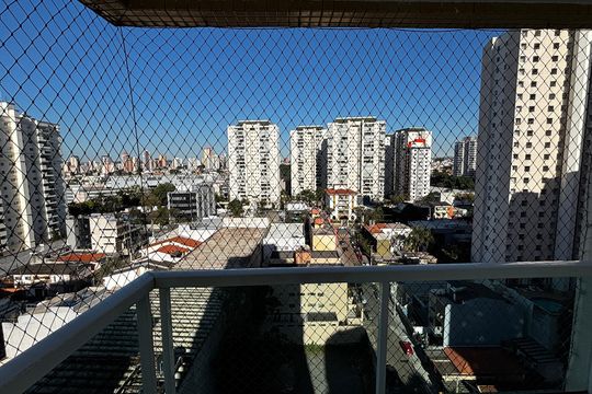 Varanda da Suíte 1 de apartamento à venda com 3 quartos, 130m² em Jardim Bela Vista, Santo André