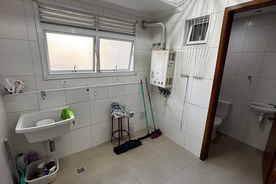 Área de Serviço de apartamento à venda com 3 quartos, 130m² em Jardim Bela Vista, Santo André