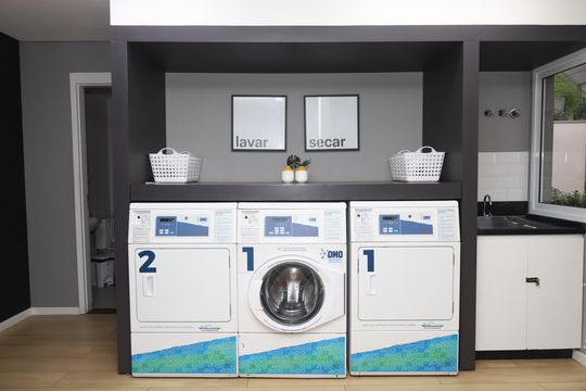 Área comum - Lavanderia de apartamento para alugar com 2 quartos, 38m² em Jardim Lideranca, São Paulo