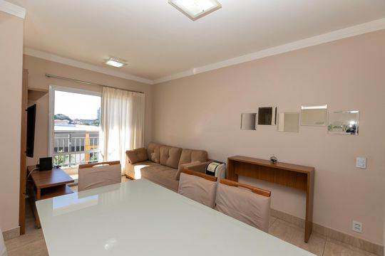 SALA DOIS AMBIENTES de apartamento à venda com 3 quartos, 70m² em Jardim Chapadão, Campinas