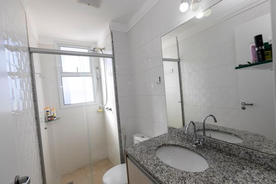 BANHEIRO QUARTO Nº 3 - SUITE de apartamento à venda com 3 quartos, 70m² em Jardim Chapadão, Campinas