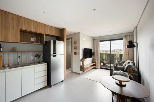 Cozinha de apartamento para alugar com 2 quartos, 54m² em Águas Claras, Brasília