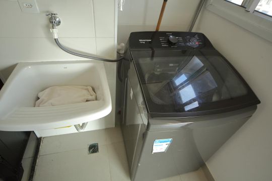 Área de Serviço de apartamento à venda com 2 quartos, 57m² em Jardim Valdibia, São Bernardo do Campo