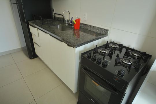 Cozinha  de apartamento à venda com 2 quartos, 57m² em Jardim Valdibia, São Bernardo do Campo