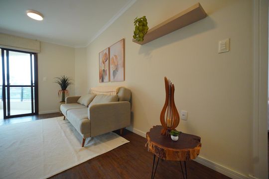 Sala de apartamento para alugar com 1 quarto, 60m² em Canasvieiras, Florianópolis