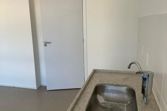 Cozinha de apartamento para alugar com 2 quartos, 50m² em Estoril, Belo Horizonte