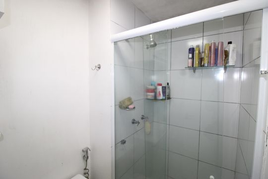 Banheiro de apartamento para alugar com 2 quartos, 48m² em Jardim das Oliveiras, São Paulo