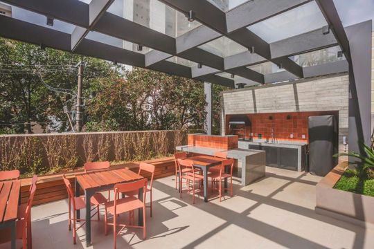 Área comum - Churrasqueira de kitnet/studio à venda com 1 quarto, 25m² em Vila da Saúde, São Paulo