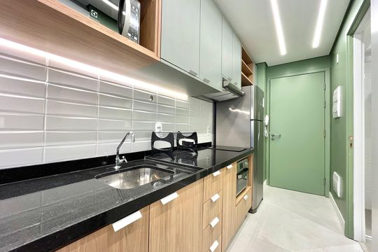 Cozinha de kitnet/studio à venda com 1 quarto, 25m² em Vila da Saúde, São Paulo