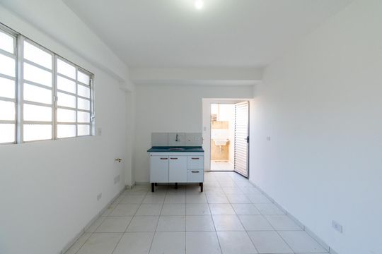 Sala/Cozinha de apartamento para alugar com 1 quarto, 38m² em Jardim Oriental, São Paulo